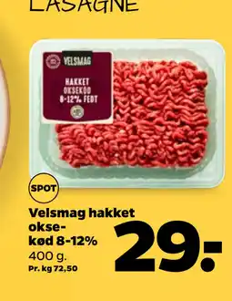 Netto Velsmag hakket oksekød 8-12% tilbud