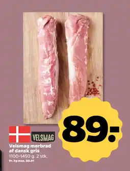 Netto Velsmag mørbrad af dansk gris tilbud