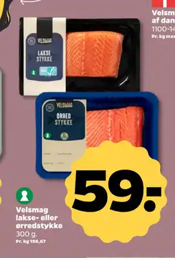 Netto Velsmag lakse- eller ørredstykke tilbud