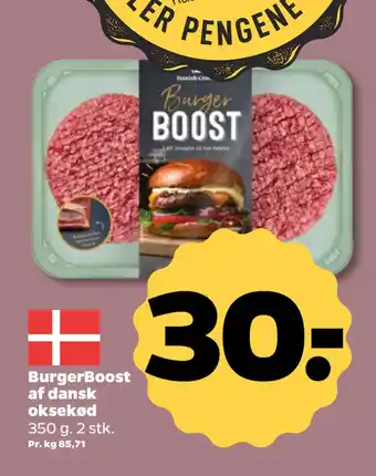 Netto BurgerBoost af dansk oksekød tilbud