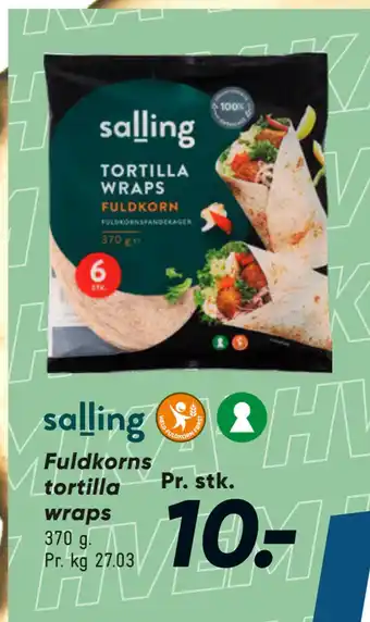 Bilka Fuldkorns tortilla wraps tilbud