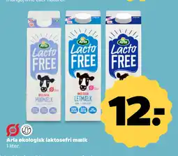 Netto Arla økologisk laktosefri mælk tilbud