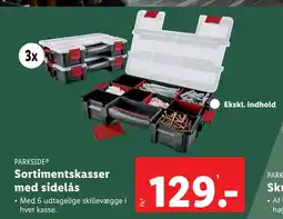 Sortimentskasser med sidelås