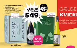 Kvickly Canaja Villa Annaberta eller Riesling Feinherb Organic tilbud