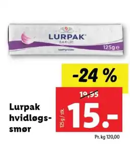 Lurpak hvidløgs- smør
