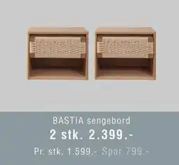 Ilva BASTIA sengebord tilbud