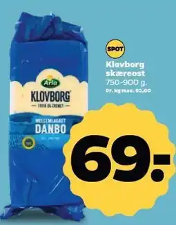 Netto Klovborg skæreost tilbud