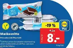 Lidl Mælkesnitte tilbud