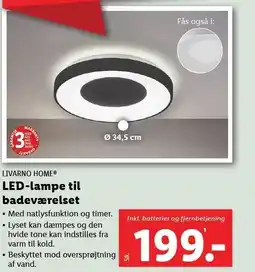 Lidl LED-lampe til badeværelset tilbud