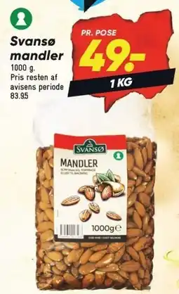 Bilka Svansø mandler tilbud