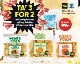 Bilka TA' 3 FOR 2 af Kæmpeposen kylling tilbud