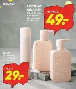 Bilka MONDAY hårpleje tilbud