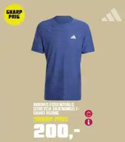 Sport 24 ADIDAS ESSENTIALS STRETCH TRÆNINGS T- SHIRT HERRE tilbud