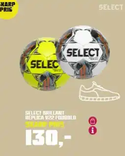 Sport 24 SELECT BRILLANT REPLICA V22 FODBOLD tilbud