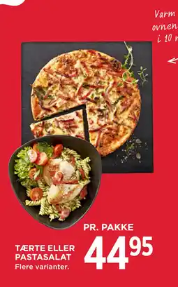 TÆRTE ELLER PASTASALAT