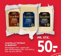 MENY CASTELLO TISTRUP SKÆREOST tilbud