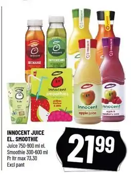 Løvbjerg INNOCENT JUICE EL. SMOOTHIE tilbud