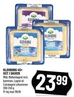 Løvbjerg KLOVBORG 45+ OST I SKIVER tilbud