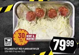 Løvbjerg KYLLINGEFILET MED FLØDEKARTOFLER tilbud