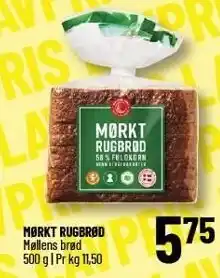 Løvbjerg MØLLENS BRØD MØRKT RUGBRØD tilbud