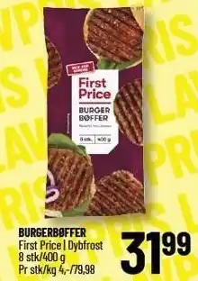 Løvbjerg FIRST PRICE BURGERBØFFER tilbud