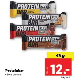 Lidl Proteinbar tilbud