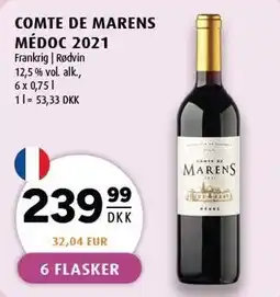Scandinavian Park COMTE DE MARENS MÉDOC 2021 tilbud