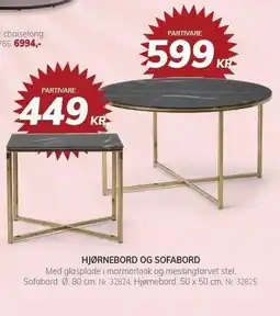 Daells Bolighus HJØRNEBORD OG SOFABORD tilbud