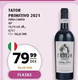 Scandinavian Park TATOR PRIMITIVO 2021 tilbud