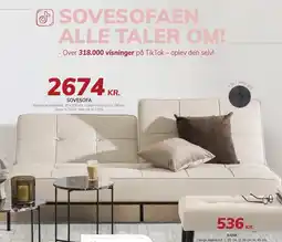Daells Bolighus SOVESOFA tilbud