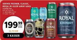 Scandinavian Park ODENSE PILSNER, CLASSIC, ROYAL ØL ELLER GIRAF GOLD tilbud