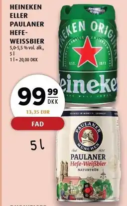 Scandinavian Park HEINEKEN ELLER PAULANER HEFEWEISSBIER tilbud