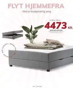 Daells Bolighus SENG MED MAGASIN B. 140 x L. 200 cm tilbud
