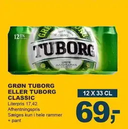 Let-Køb GRØN TUBORG ELLER TUBORG CLASSIC tilbud
