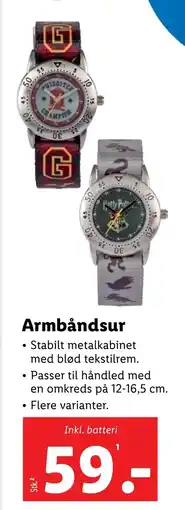 Lidl Armbåndsur tilbud