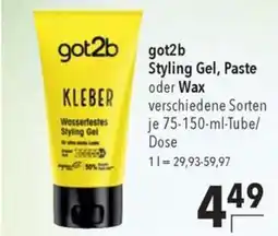 got2b Wasserfestes Styling Gel