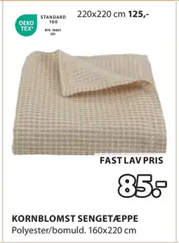 JYSK KORNBLOMST SENGETÆPPE tilbud