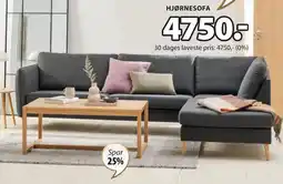 JYSK AARHUS HJØRNESOFA tilbud