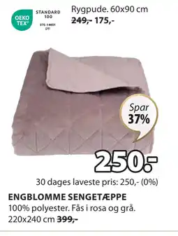 JYSK ENGBLOMME SENGETÆPPE tilbud