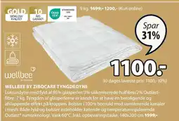 JYSK WELLBEE BY ZIBOCARE TYNGDEDYNE tilbud