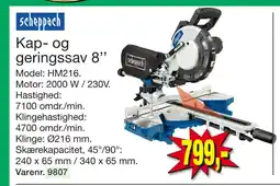 Harald Nyborg Kap- og geringssav 8’’ tilbud