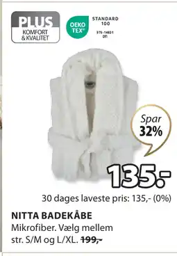 JYSK NITTA BADEKÅBE tilbud