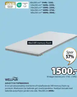 JYSK GOLD T110 TOPMADRAS tilbud