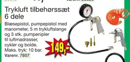 Harald Nyborg Trykluft tilbehørssæt 6 dele tilbud