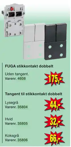 Harald Nyborg Tangent til stikkontakt dobbeltt tilbud