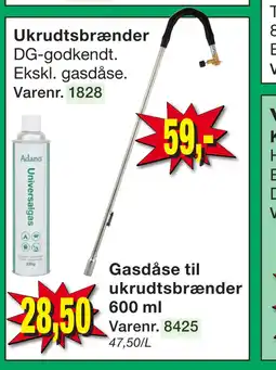 Harald Nyborg Gasdåse til ukrudtsbrænder 600 ml tilbud