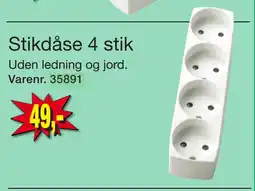 Harald Nyborg Stikdåse 4 stik tilbud