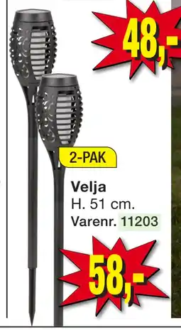 Harald Nyborg Fakkel solcellelampe tilbud