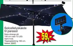 Harald Nyborg Solcellelyskæde til parasol tilbud