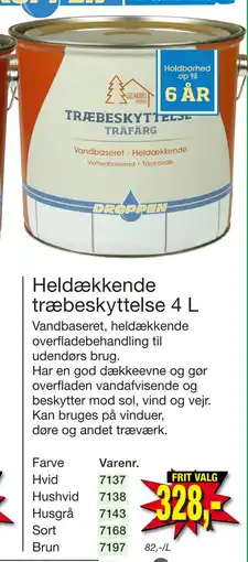 Harald Nyborg Heldækkende træbeskyttelse 4 L tilbud